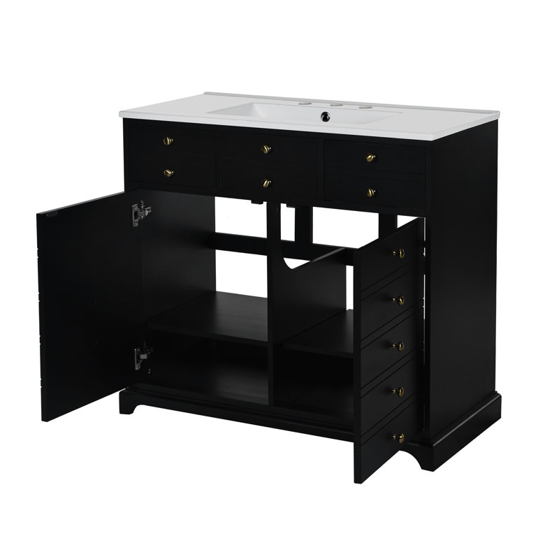 Meuble-lavabo 36 po avec lavabo en résine