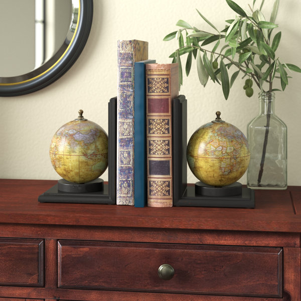 Geo Brass Rounded Bookends