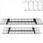 Garage and Shed Storage Wall Mounted Storage Shelving 2 Pack Jet Black Carbon Steel Heavy Duty Floating Shelves
