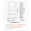 Tablette de rangement pliante avec roulettes