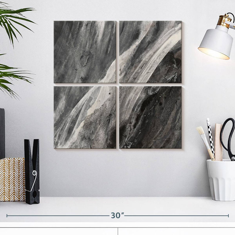 Avery Dark Grey Splash, 18" H x 18" W