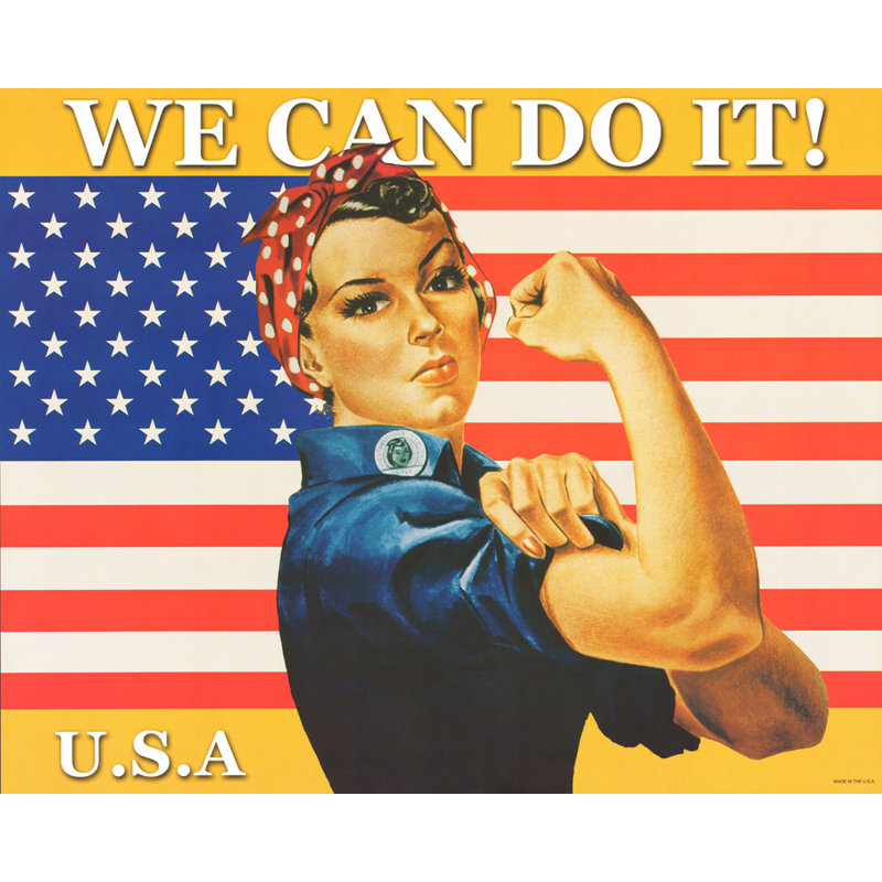 We Can Do It (Rosie The Riveter), H 14 po x l 18 po