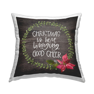 Conception de coussin de Noël «Christmas Cheing Pingersettia» par Valerie Weiners