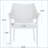 PE WICKER STACKING ARMCHAIR,4PCS