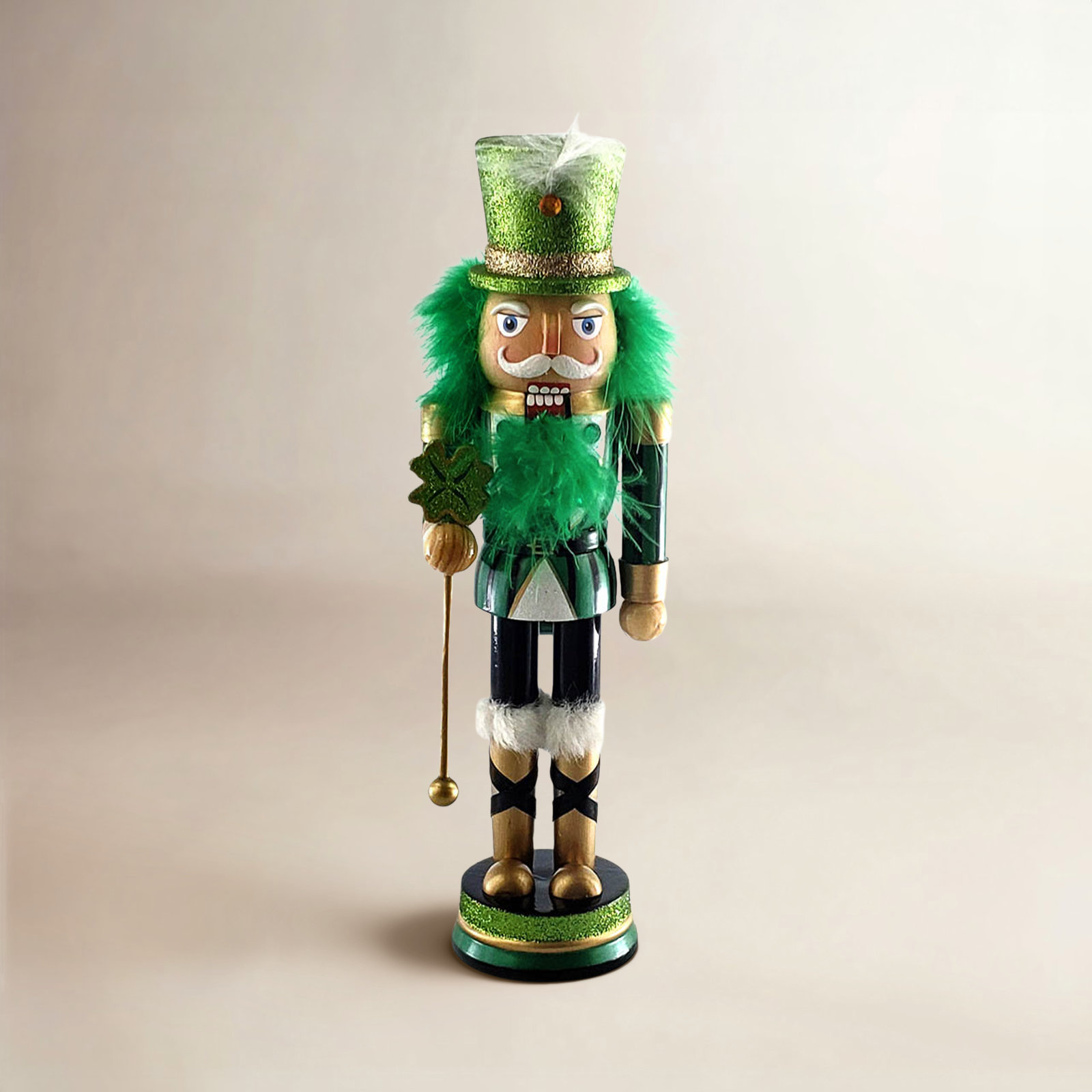 St. Patrick's Day Clover Nutcracker