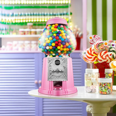 Great Northern Popcorn Pink Gumball Machine - 15-inch Vintage Metal and  Glass Candy Dispenser Machine for Home Coin Operated Toy Bank with Free  Spin in the Specialty Small Kitchen Appliances department at