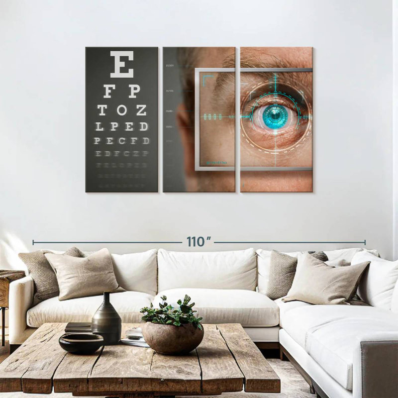 Alcaraz Blue Vision, 48" H x 74" W