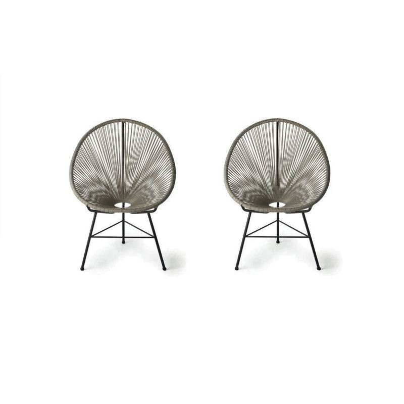 Ursula Lounge Patio Chair, Silver
