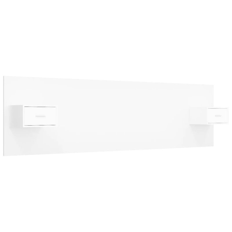 Jamad Bookcase Headboard, Super King (6'), White