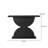 Modern 3D Hammered Texture Wood Console Table