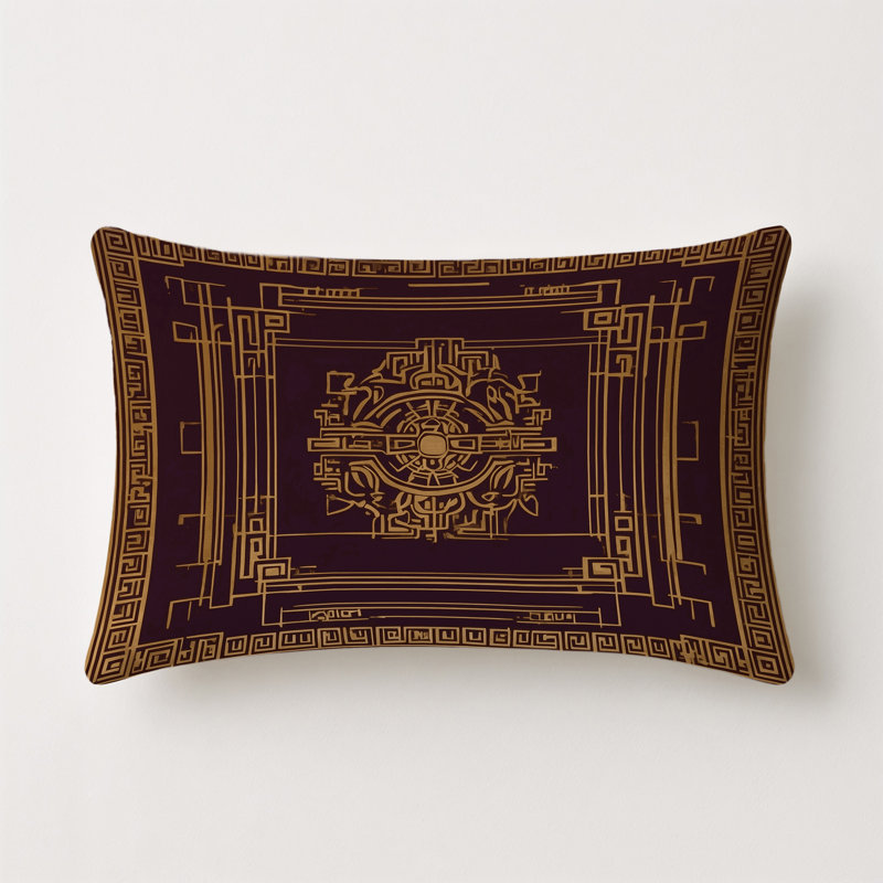 Byzantine Elegance Indoor And Outdoor Throw Pillow, Rectangle 14"H x 20"W