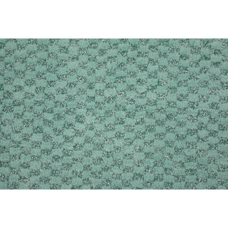 Juliahna Nylon Bath Rug with Non-Slip Backing, Sea Foam, 30" x 50"