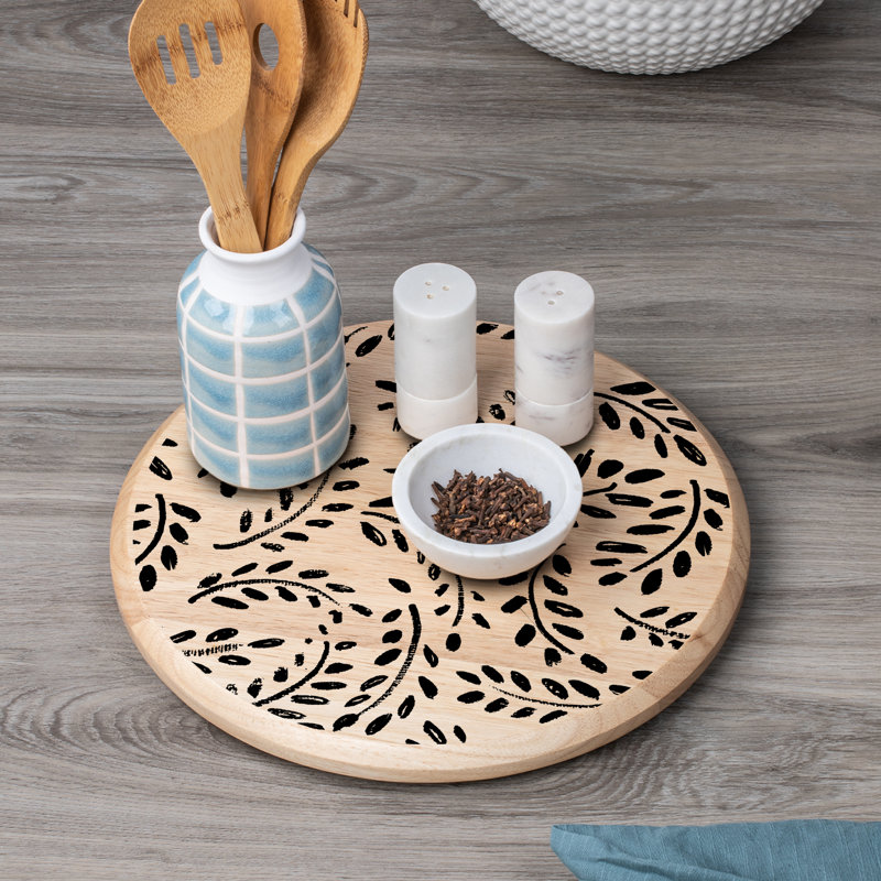 Wood Pizza Serving Dish