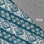 Tapis bleu sarcelle à motif géométrique-1650289573