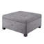 Repose-pieds capitonné avec rangement Della-20556601