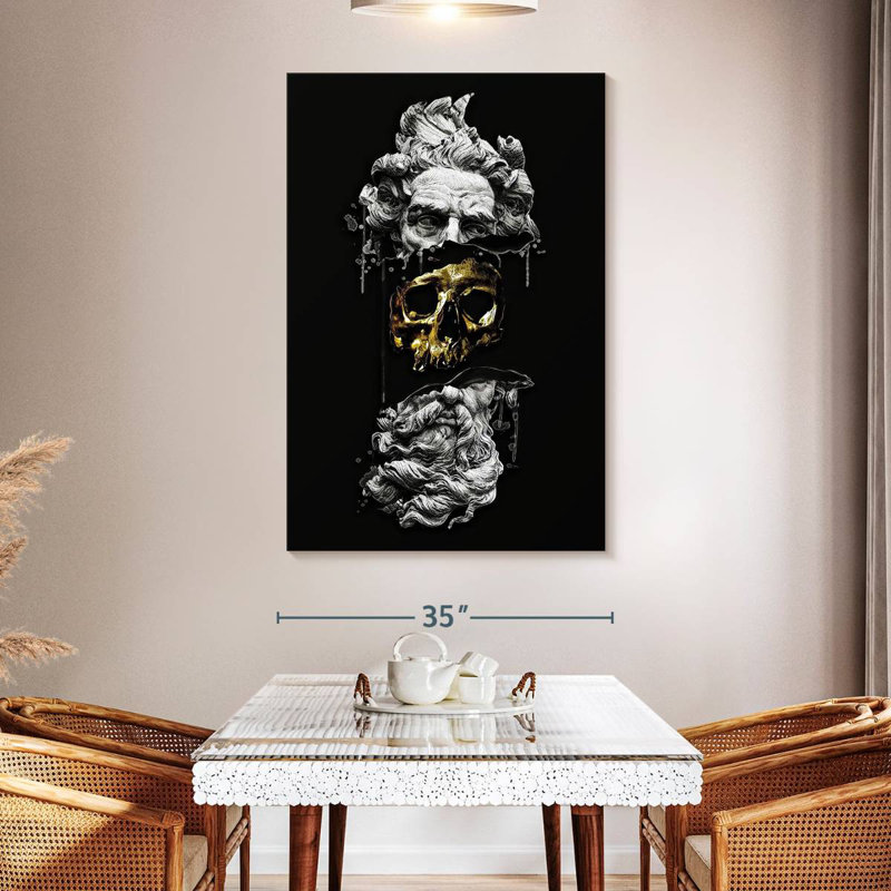Leisha Hidden Skull, 51" H x 34" W