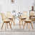 White Table+Brown Chairs