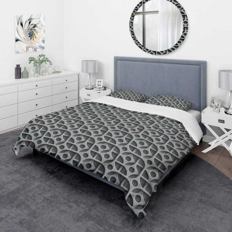 Ensemble de housse de couette scandinave, Housse de couette très grand + 2 taies décoratives