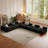 157" Modular Cloud Sectional Sofa, Modern Corduroy Boneless Couch with Flexible Combination, No Assembly, for Living Room-507167171-516246803