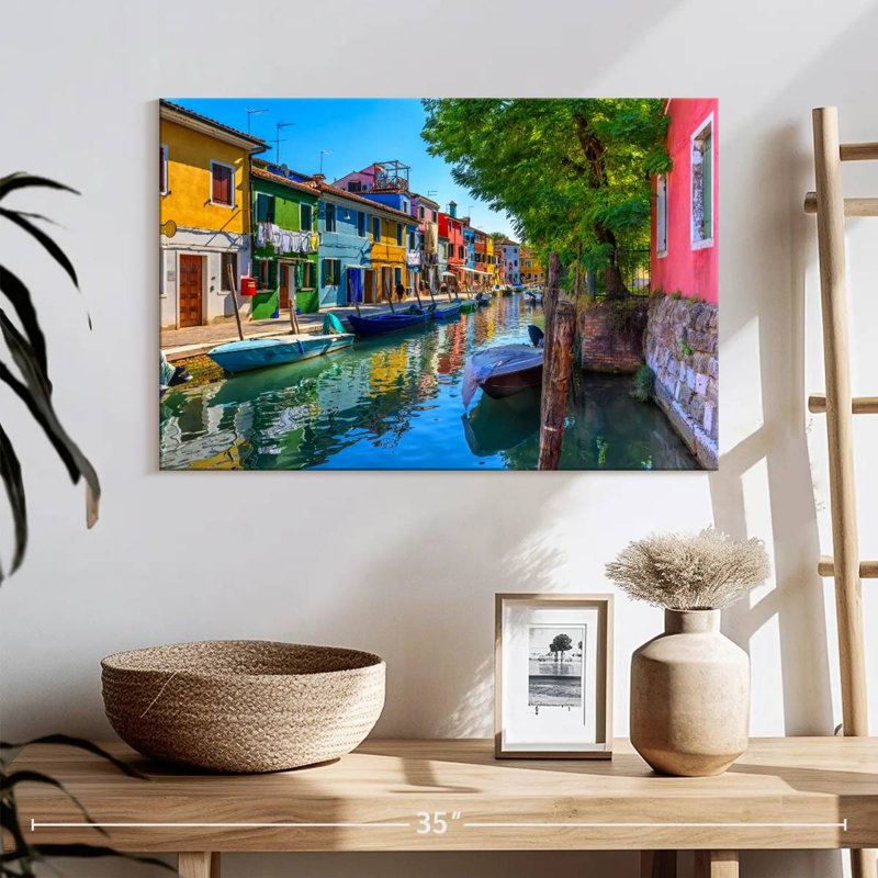 Lilie, vibrant Burano Canal, H 16 po x l 24 po