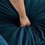 2 meubles de salon, chenille bleue, construction, éponge, revêtement respirant pour chenille. Bois massif confortable et élégant