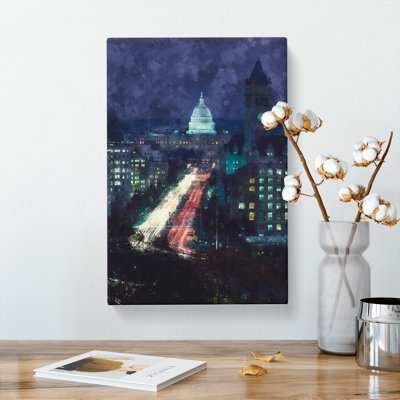 Pennsylvania Avenue In Washington - Wrapped Canvas