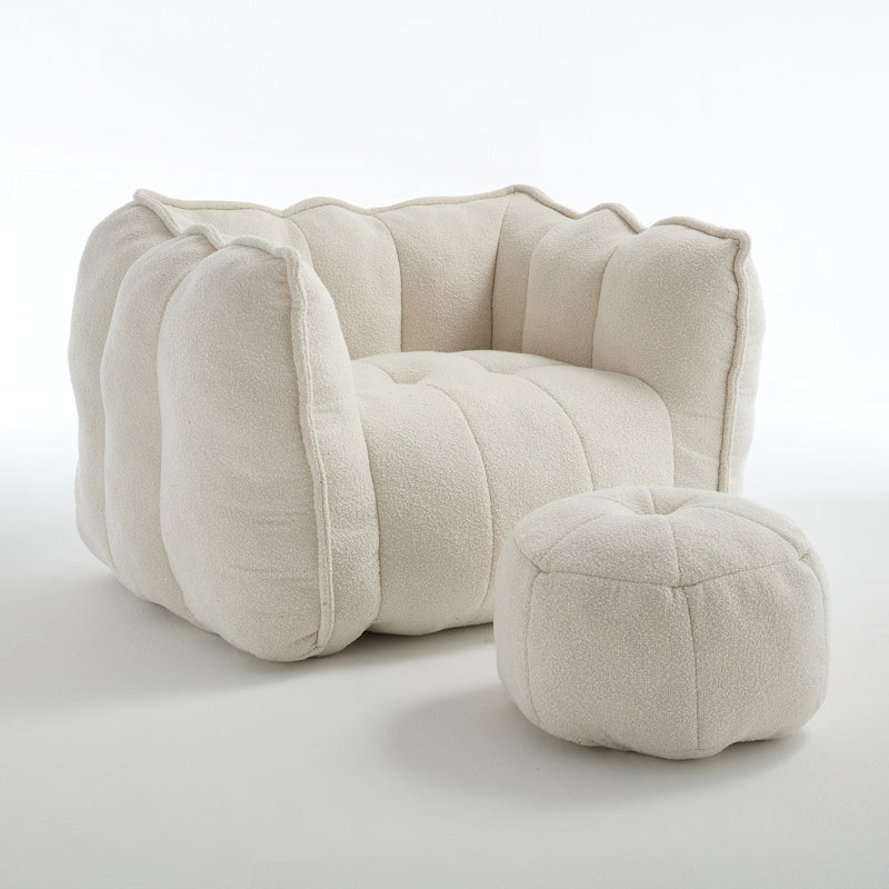 Sofas Upholstered Sofa, 23.23" H x 38.58" W x 31.5" D, Beige Chenille