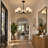 5-Light Dimmable Sputnik Modern Linear Chandelier-1362898526
