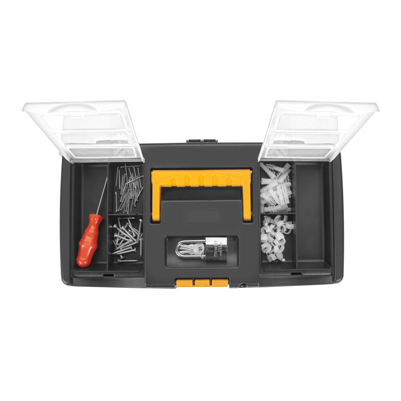 Boîte à outils 16 po avec plateau à outils amovible, ensemble de 2 pièces