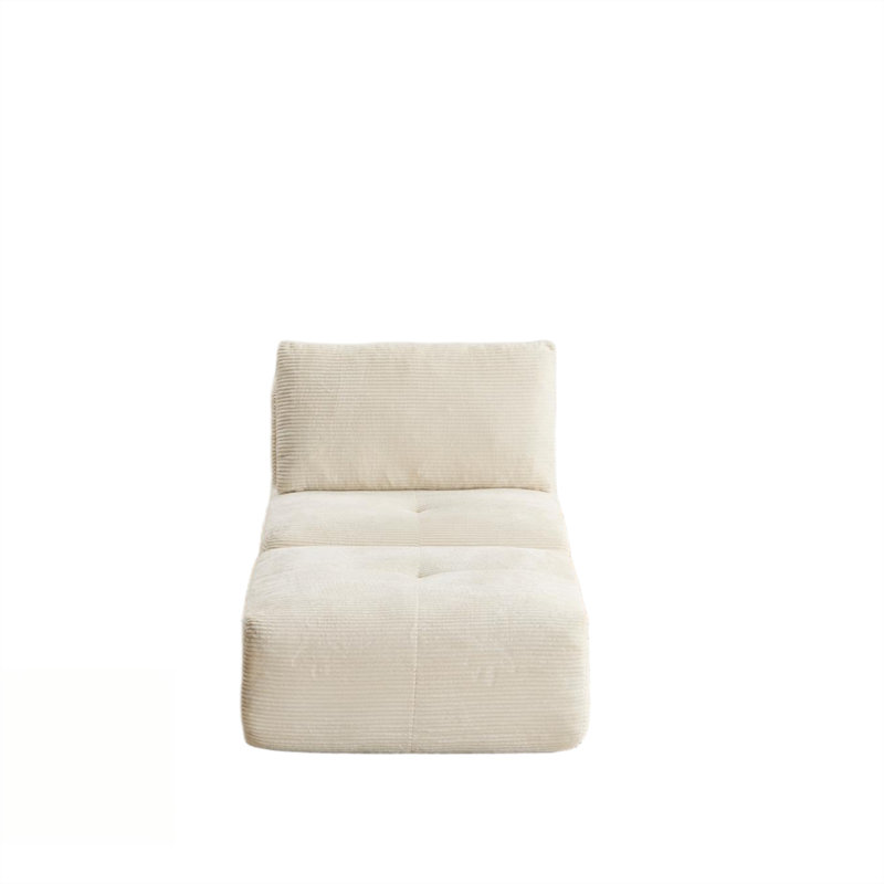 Canapé moderne modulaire en mousse à mémoire de forme compressée, méridienne simple pour le salon, canapé modulaire Cloud avec animaux de compagnie, repose-pieds mobile, sans assemblage avec coussins