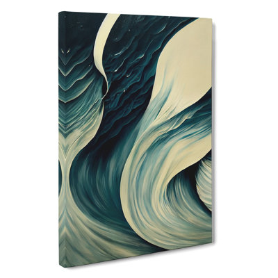 Tranquil Ocean Wave Abstract - Wall Art