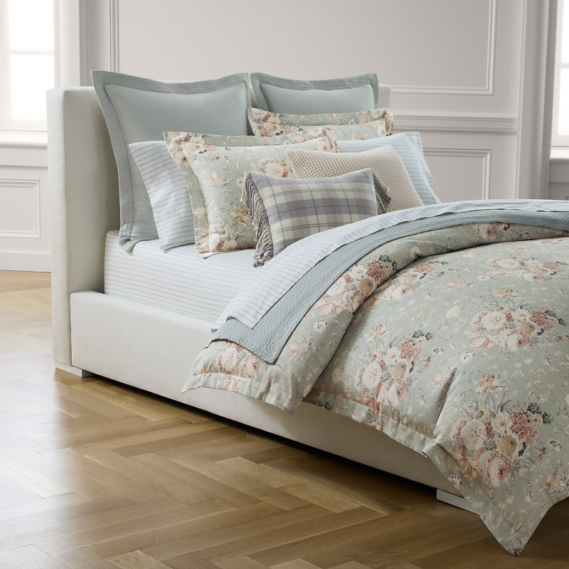 Gwynne Sage Duvet Set, Full Duvet Cover  + 2 Standard Shams