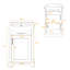 Meuble-lavabo sur pied l 19,8 po avec lavabo en céramique-902419605
