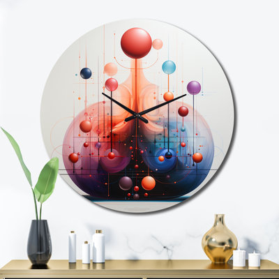Horloge murale en métal