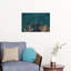 Turquoise Coastal Waters Abstract Coastal Wall Art Print 1 Piece Wrapped Canvas Wall Art-1897894309