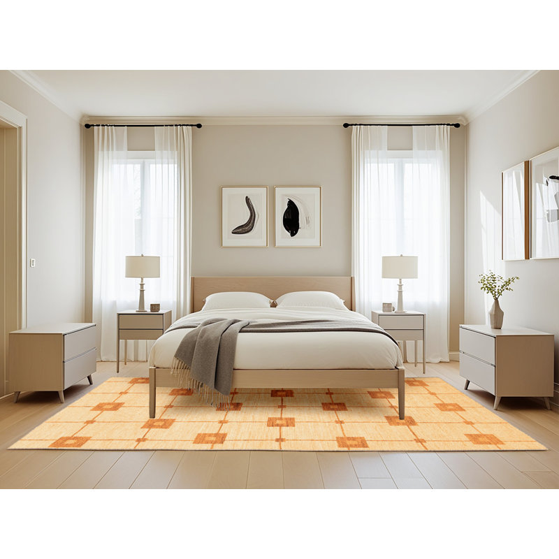 Tapis orange abstraits 1431, Rectangle 5 pi x 8 pi