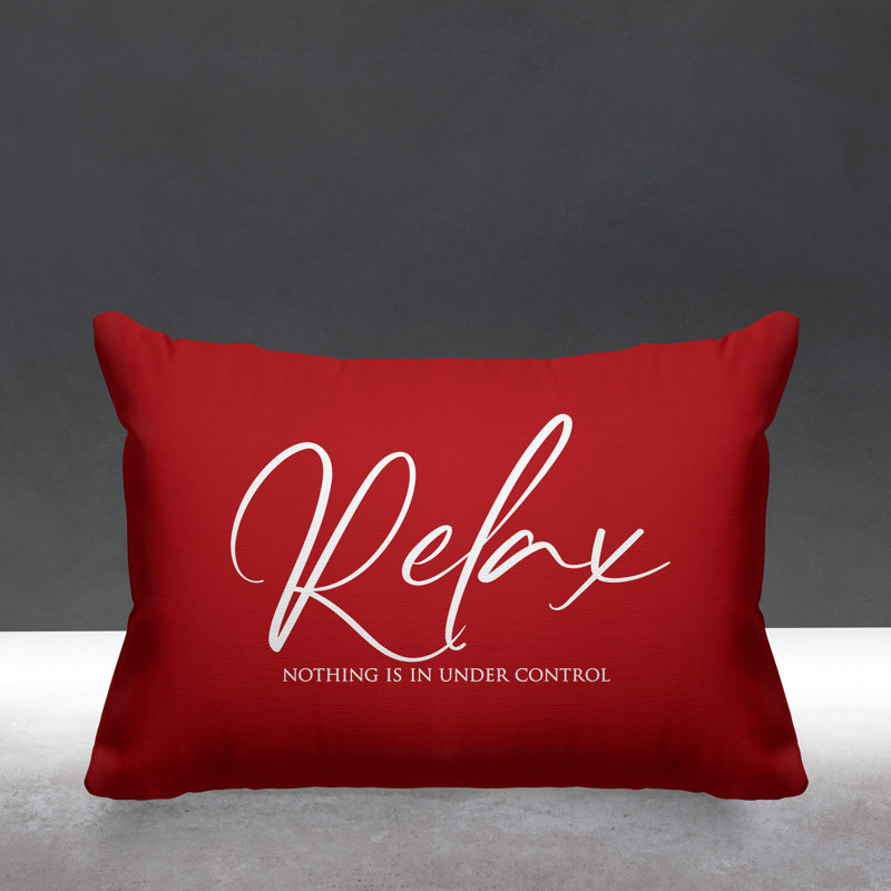 Aspire Outdoor Reversible Throw Pillow, Red