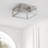 Bechtold Farmhouse Industrial Square Iron/Glass Case LED Flush Mount-2017698227-2066472388