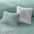 Oversized Cotton Jacquard Comforter Set Aqua Queen