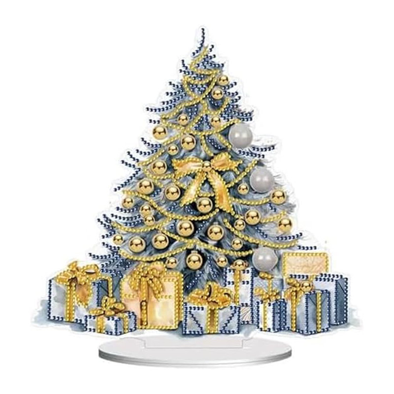 Anko  5D DIY Christmas Tree with Presents Diamond Painting Kit Crystal Rhinestone Acrylic Table Top Decoration (Xmas Tree 2)