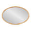 Miroir mural ovale en rotin