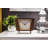 Roman Numeral Wood Quartz Movement / Crystal Tabletop Clock with Alarm Espresso Wood