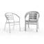Chaise empilable en aluminium pour restaurant Nannie