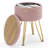 Modern Round Storage Ottoman Side Table-1039106707-1017851707