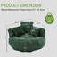 Fauteuil à billes surdimensionné avec 3 coussins et accoudoirs, grand canapé rond en velours côtelé pour le salon, la chambre à coucher