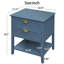 Table de chevet en bois manufacturé Kriwox