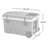 Sunjoy 60-Quart Insulated Portable Rolling Ice Chest Solar Cooler with Wheels for Party, Camping and Outdoor Activities-60097195