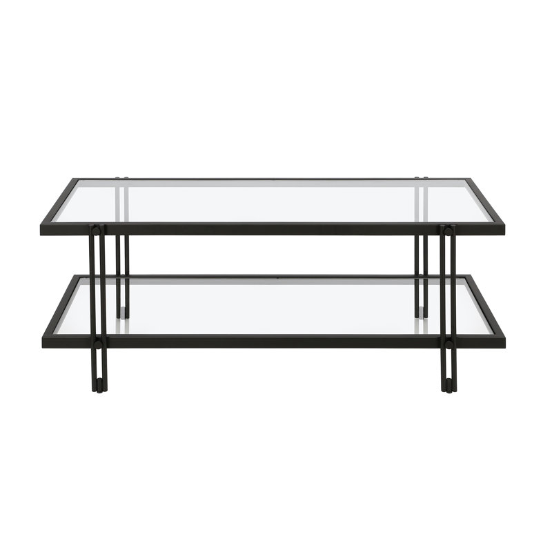 Soho Coffee Table with Storage, Brass