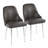 33.75'' H PU Leather Upholstered Metal Side Chair-1888342300-1888342275