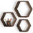 Lakefield 3 Piece Hexagon Floating Shelf-2015650747